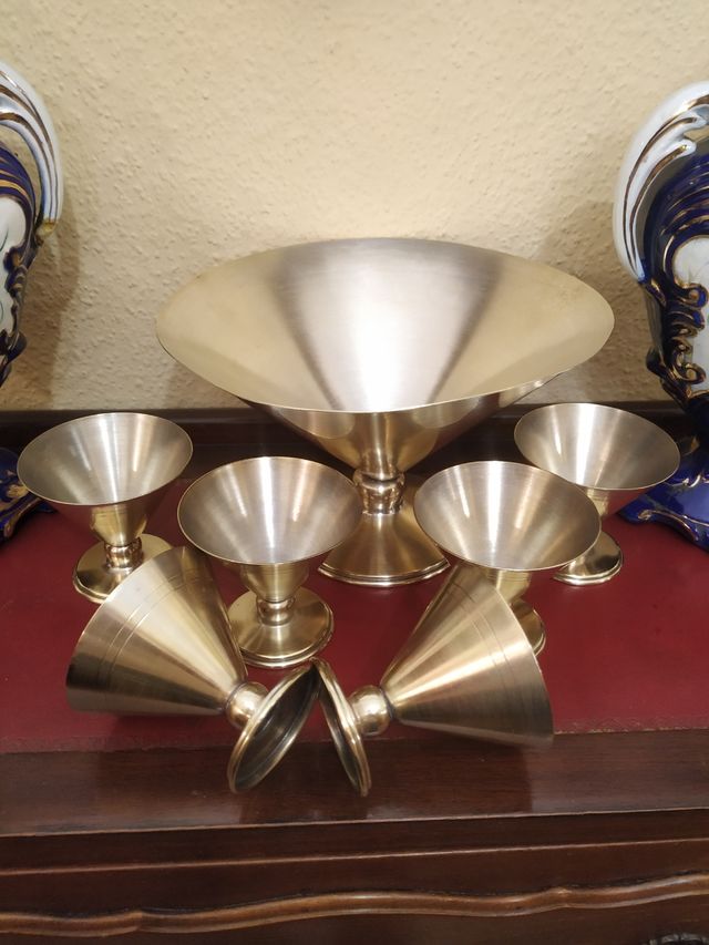 Ponchera de bronce años 40 Rebajado