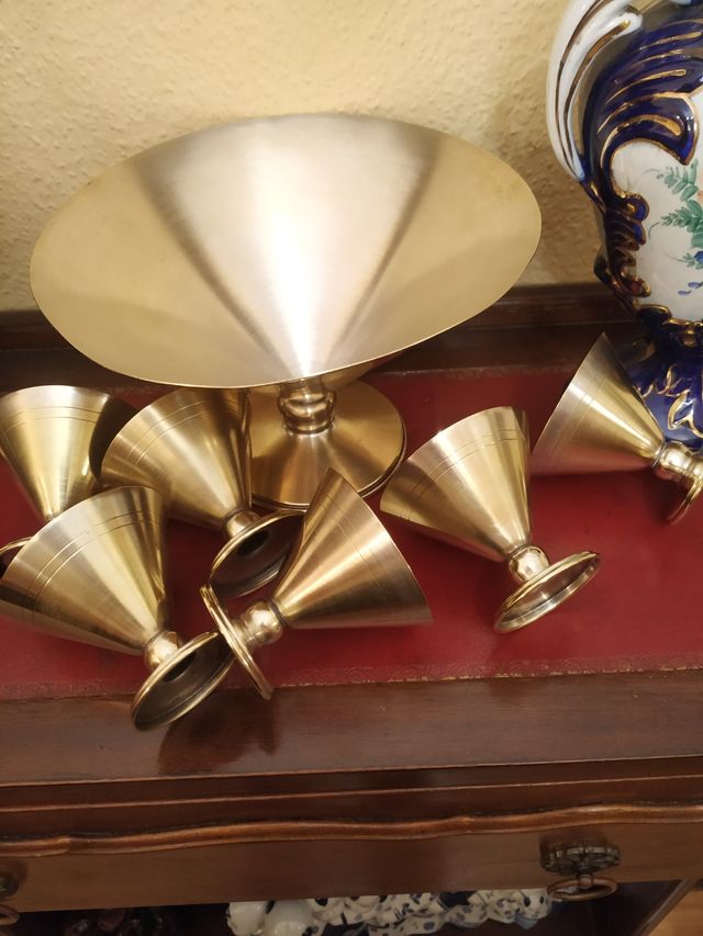 Ponchera de bronce años 40 Rebajado