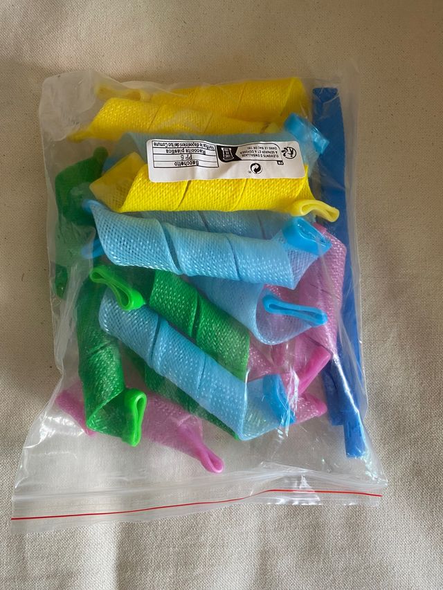 Kit para fazer caracóis no cabelo sem calor