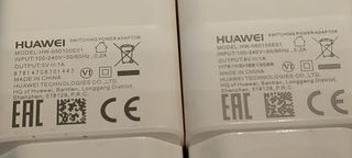 lote 2 cargadores Huawei usb