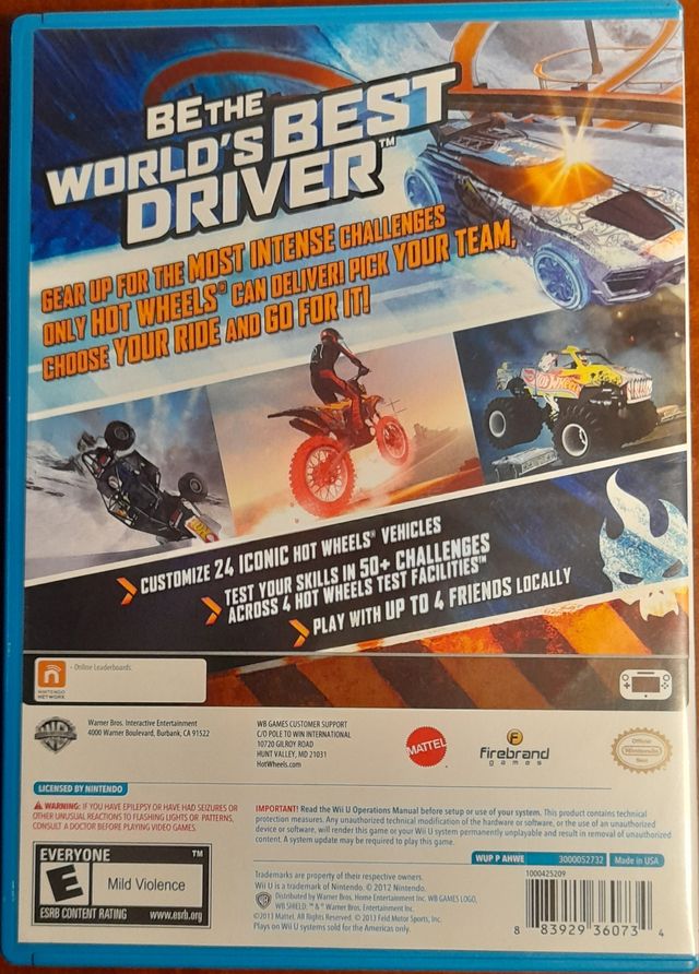 Videojuego Hot Wheels World Best Driver WiiU