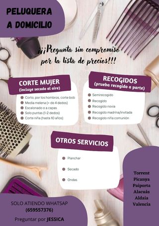 PELUQUERA A DOMICILIO