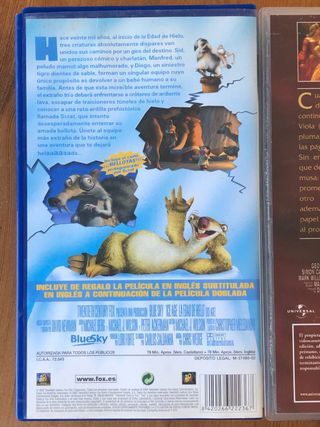 2 cintas VHS películas cine