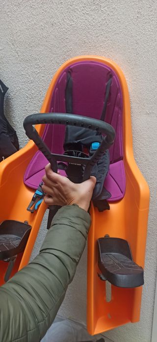 silla de bici thule para niños delantera