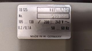 Thorens TD125MKII con capsula Shure