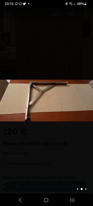 MESA ABATIBLE DE PARED