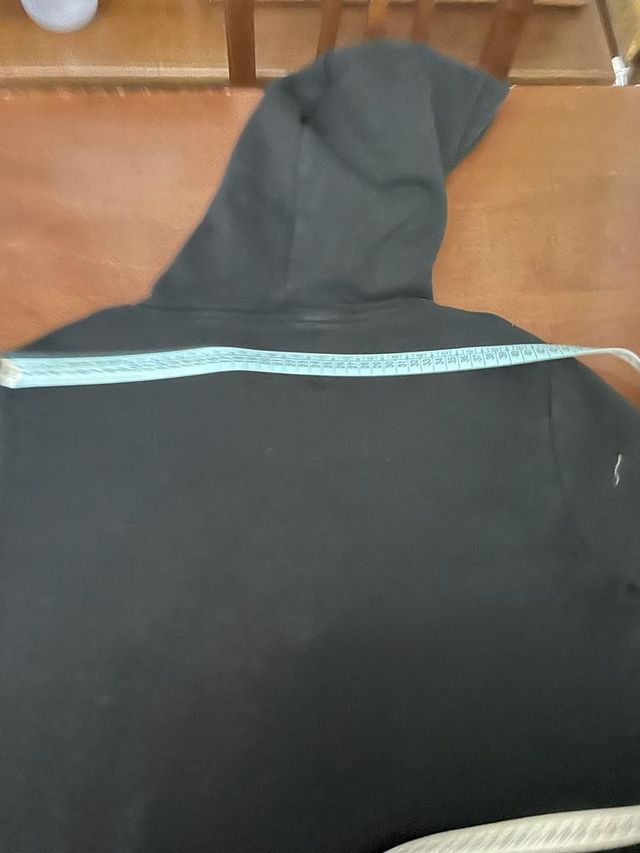 Felpa con cappuccio nera e bianca PYREX