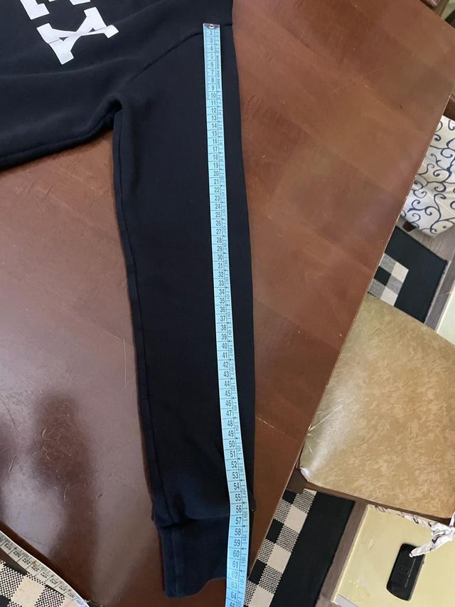 Felpa con cappuccio nera e bianca PYREX