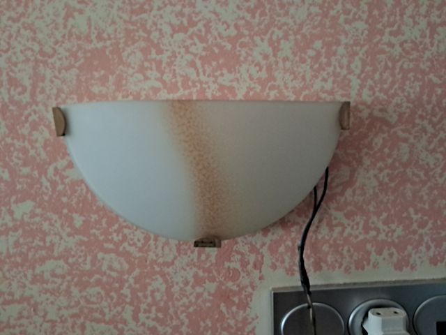 conjunto lámpara y 2 apliques pared