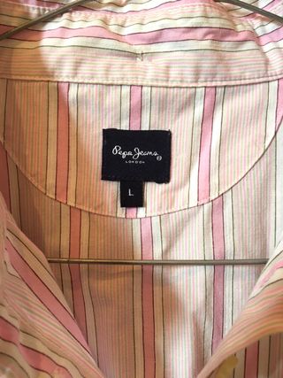Camisa rayas rosa. Pepe Jeans