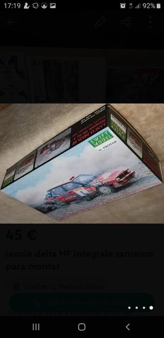 diorama montable coche San remo 1/24