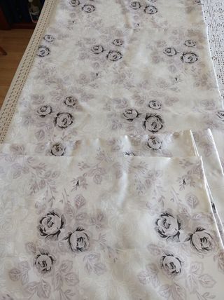 cortinas confeccionadas 2 un. 1 m. ancho cada un.