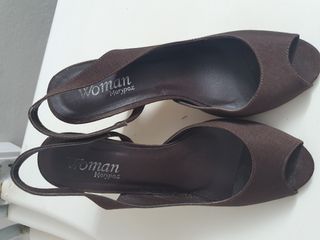 Zapato Cuña marrón. Marypaz