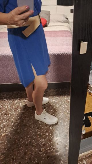 camisa o vestido,azulon