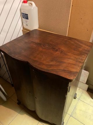 Máquina coser Singer antigua con mueble