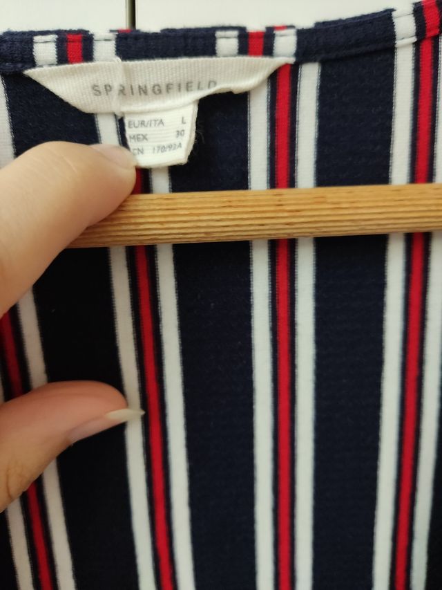 Vestido fluido rayas Mango