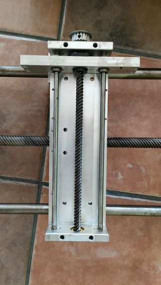 Carro 2 ejes transversales con husillo y guías