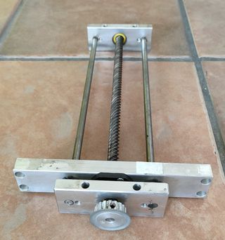 Carro 2 ejes transversales con husillo y guías