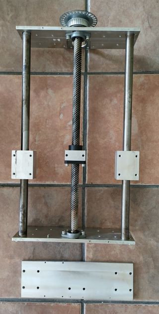 Carro 2 ejes transversales con husillo y guías