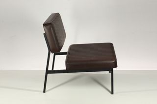 Poltrona retrò marrone Pierre Guariche