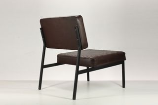 Poltrona retrò marrone Pierre Guariche