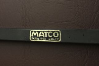 Poltrona retrò marrone Pierre Guariche