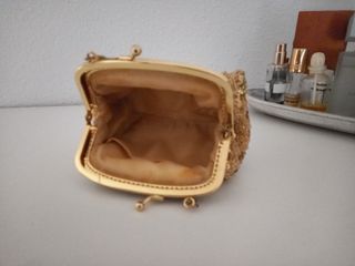👛Bolsito vestir lentejuelas dorado