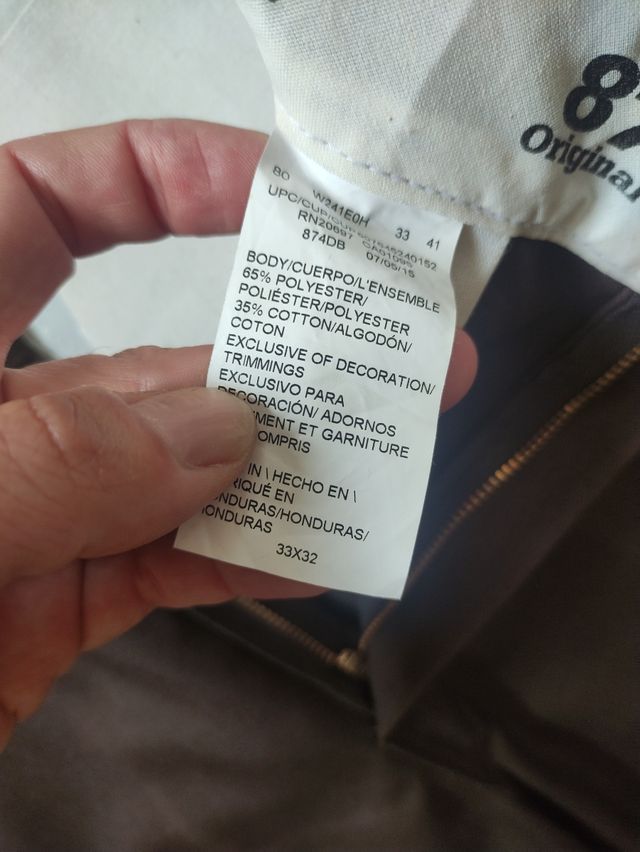 Pantalón Dickies color chocolate modelo 874