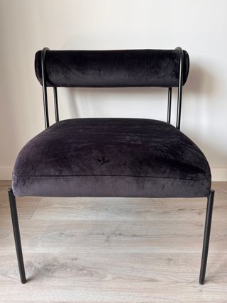 Sillón / butaca de terciopelo