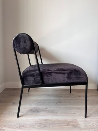 Sillón / butaca de terciopelo