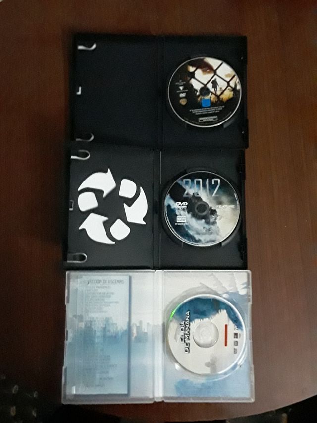 3 Dvd "SOY LEYENDA"+"2012"+"EL DIA DE MAÑANA"