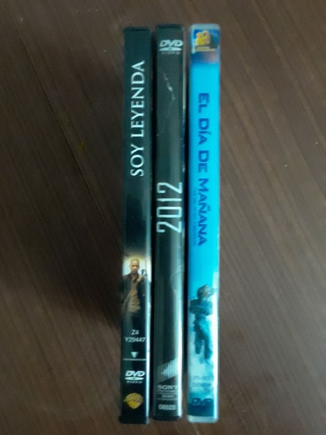 3 Dvd "SOY LEYENDA"+"2012"+"EL DIA DE MAÑANA"
