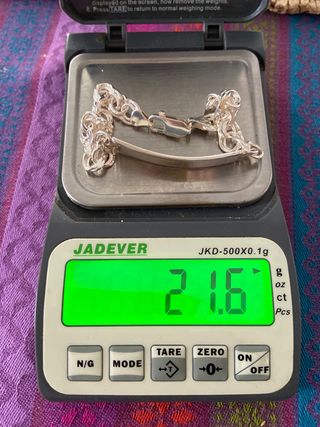 Pulsera con chapa de plata 1 ley