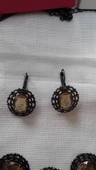 Oferton,,,fuego de gargantilla pulsera y pendiente