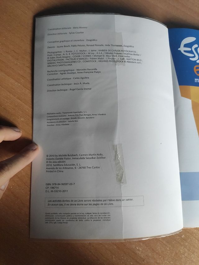 Libros de texto - Francés 1°ESO