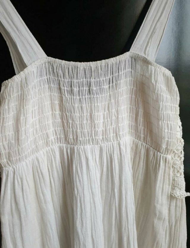 abito lungo M/S pizzo cotone