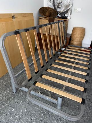 Sofá cama Rojo CLIK CLAK 2plazas (varios ángulos)