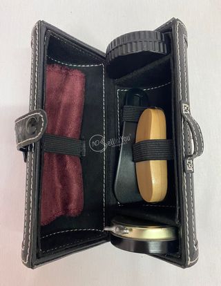 Set accessori lustrascarpe per pulizia calzature