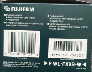 Objetivo gran angular Fujifilm Nuevo.