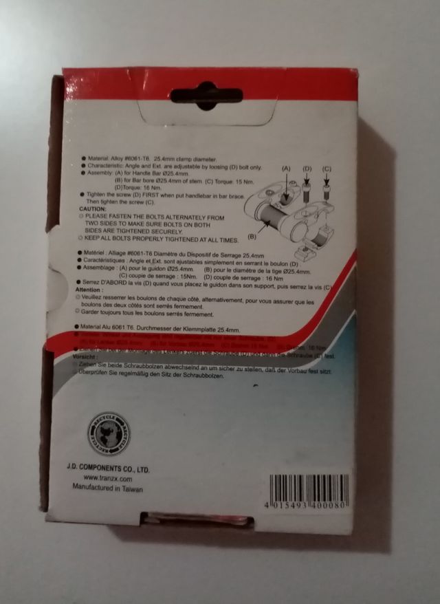 ELEVADOR MANILLAR TRANZ-X