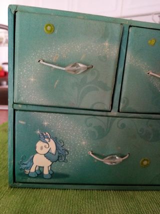 Caja joyero con cajones infantil