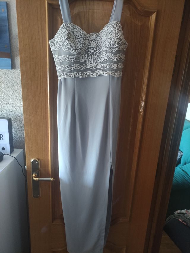 Vestido gris de vestir