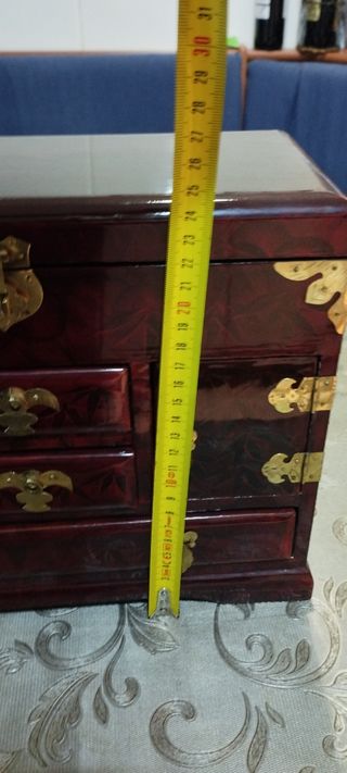 Joyero de nacar antiguo tipo comoda