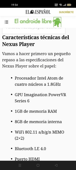 Asus nexus player.multimedia