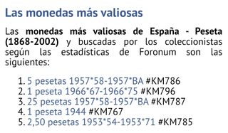 Moneda 5 pesetas 1957 *58. Francisco Franco 