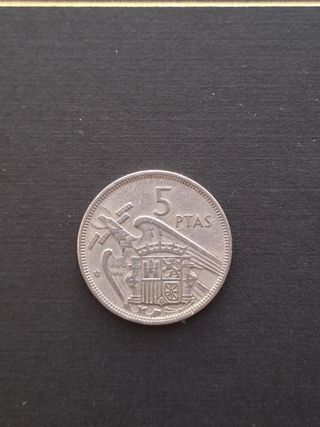 Moneda 5 pesetas 1957 *58. Francisco Franco 