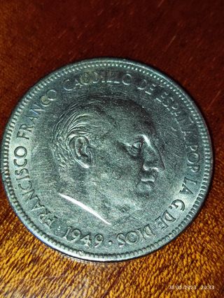 moneda 5 pesetas 1949 (50)