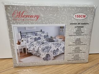 Juego de sábanas para cama 150cm 3 piezas nuevo
