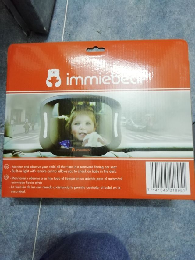 Espejo coche niños con luz