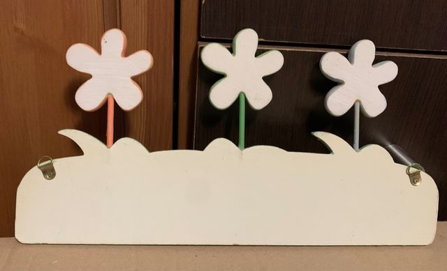 Percha de flores vintage